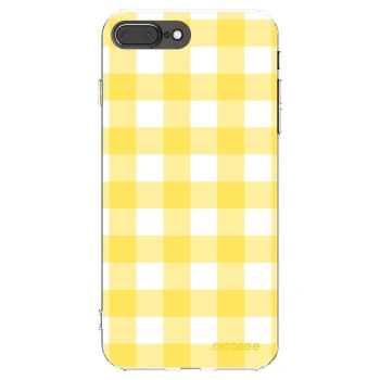 Picasee átlátszó szilikon tok az alábbi mobiltelefonokra Apple iPhone 8 Plus - Gride lemon