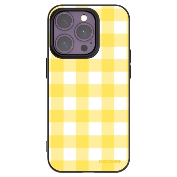 Picasee fekete szilikon tok az alábbi mobiltelefonokra Apple iPhone 14 Pro - Gride lemon