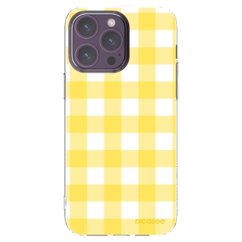 Picasee átlátszó szilikon tok az alábbi mobiltelefonokra Apple iPhone 14 Pro Max - Gride lemon