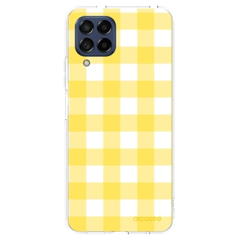 Picasee átlátszó szilikon tok az alábbi mobiltelefonokra Samsung Galaxy M53 5G - Gride lemon