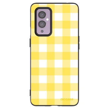 Picasee fekete szilikon tok az alábbi mobiltelefonokra OnePlus 9 - Gride lemon