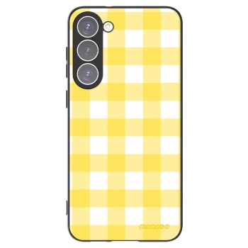 Picasee fekete szilikon tok az alábbi mobiltelefonokra Samsung Galaxy S23+ 5G - Gride lemon