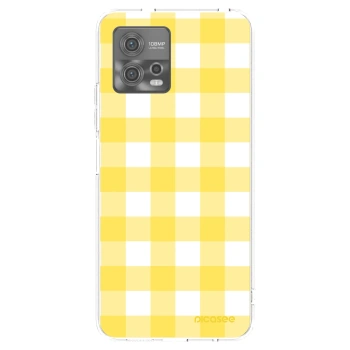 Picasee átlátszó szilikon tok az alábbi mobiltelefonokra Motorola Moto G72 - Gride lemon