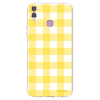 Picasee átlátszó szilikon tok az alábbi mobiltelefonokra Honor 8X - Gride lemon