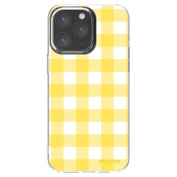 Picasee átlátszó szilikon tok az alábbi mobiltelefonokra Apple iPhone 15 Pro Max - Gride lemon