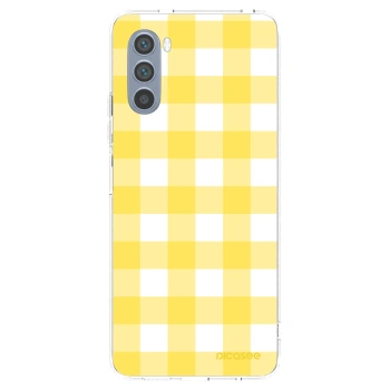 Picasee átlátszó szilikon tok az alábbi mobiltelefonokra Motorola Moto G62 - Gride lemon
