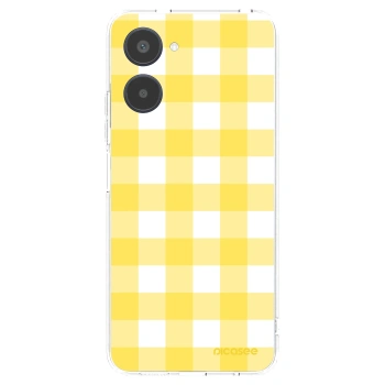 Picasee átlátszó szilikon tok az alábbi mobiltelefonokra Realme 10 4G - Gride lemon