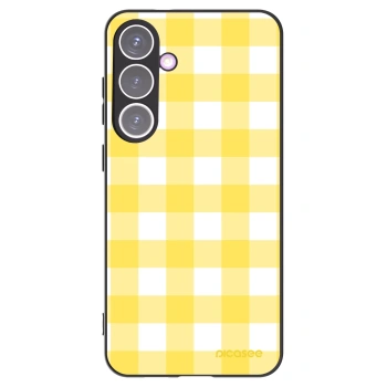 Picasee fekete szilikon tok az alábbi mobiltelefonokra Samsung Galaxy S24+ S926B 5G - Gride lemon