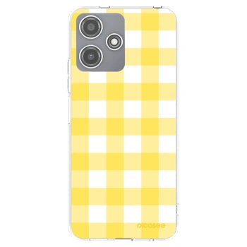 Picasee átlátszó szilikon tok az alábbi mobiltelefonokra Xiaomi Redmi 12 5G - Gride lemon