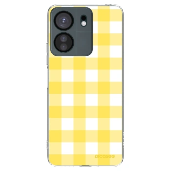 Picasee átlátszó szilikon tok az alábbi mobiltelefonokra Xiaomi Redmi 13C 4G - Gride lemon