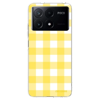 Picasee átlátszó szilikon tok az alábbi mobiltelefonokra Xiaomi Poco X6 Pro - Gride lemon