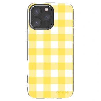 Picasee átlátszó szilikon tok az alábbi mobiltelefonokra Apple iPhone 16 Pro Max - Gride lemon