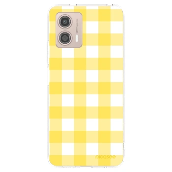 Picasee átlátszó szilikon tok az alábbi mobiltelefonokra Motorola Moto G53 5G - Gride lemon