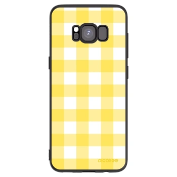 Picasee fekete szilikon tok az alábbi mobiltelefonokra Samsung Galaxy S8 G950F - Gride lemon