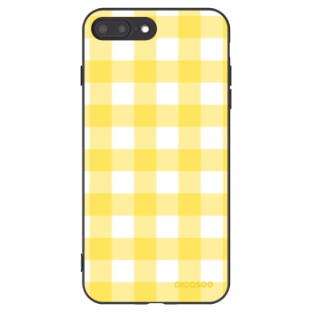Picasee fekete szilikon tok az alábbi mobiltelefonokra Apple iPhone 8 Plus - Gride lemon