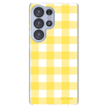 Picasee átlátszó szilikon tok az alábbi mobiltelefonokra Samsung Galaxy S25 Ultra 5G - Gride lemon