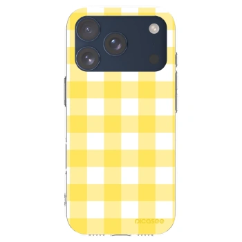 Picasee átlátszó szilikon tok az alábbi mobiltelefonokra Apple iPhone 17 Pro - Gride lemon