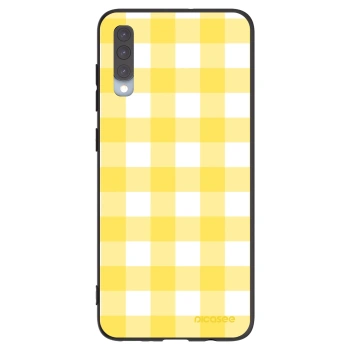 Picasee fekete szilikon tok az alábbi mobiltelefonokra Samsung Galaxy A70 A705F - Gride lemon