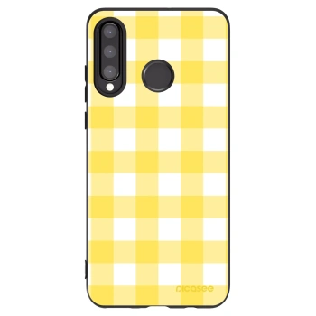 Picasee fekete szilikon tok az alábbi mobiltelefonokra Huawei P30 Lite - Gride lemon