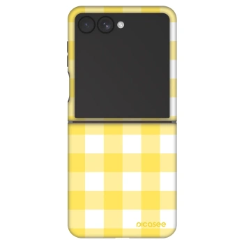 Szilikon tok erre a típusra Samsung Galaxy Z Flip7 5G - Gride lemon