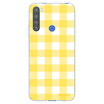 Picasee átlátszó szilikon tok az alábbi mobiltelefonokra Xiaomi Redmi Note 8T - Gride lemon