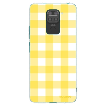 Picasee fekete szilikon tok az alábbi mobiltelefonokra Xiaomi Redmi Note 9 - Gride lemon