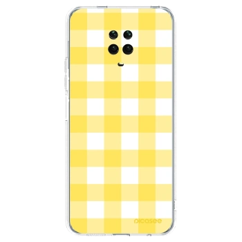 Picasee átlátszó szilikon tok az alábbi mobiltelefonokra Xiaomi Redmi Note 9S - Gride lemon