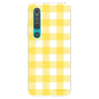 Picasee átlátszó szilikon tok az alábbi mobiltelefonokra Xiaomi Mi 10 - Gride lemon