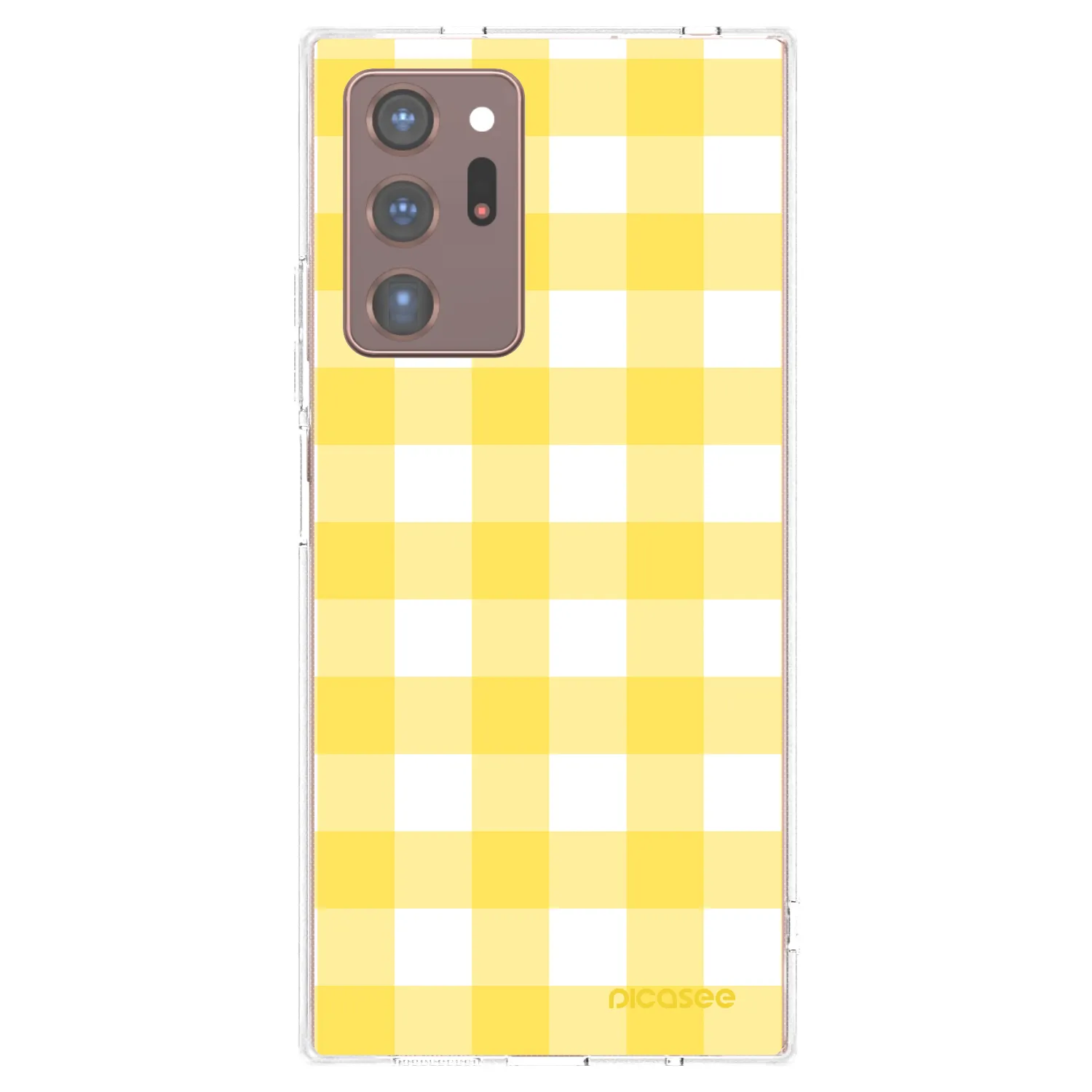 Picasee átlátszó szilikon tok az alábbi mobiltelefonokra Samsung Galaxy Note 20 Ultra - Gride lemon