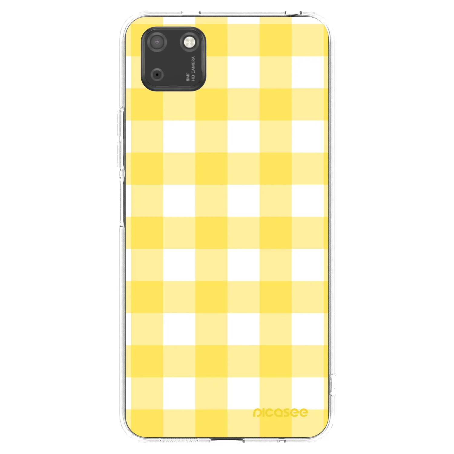 Picasee átlátszó szilikon tok az alábbi mobiltelefonokra Huawei Y5P - Gride lemon