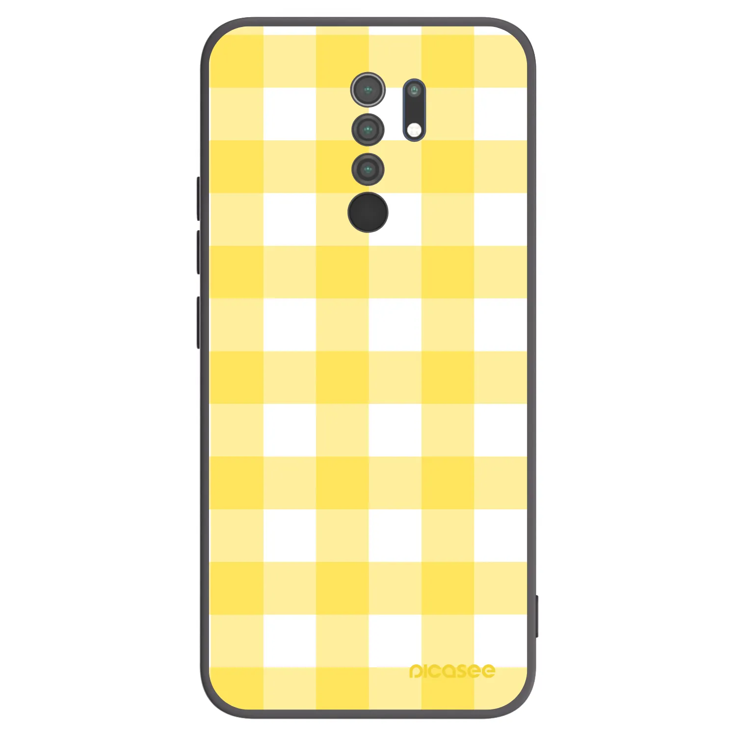 Picasee fekete szilikon tok az alábbi mobiltelefonokra Xiaomi Redmi 9 - Gride lemon