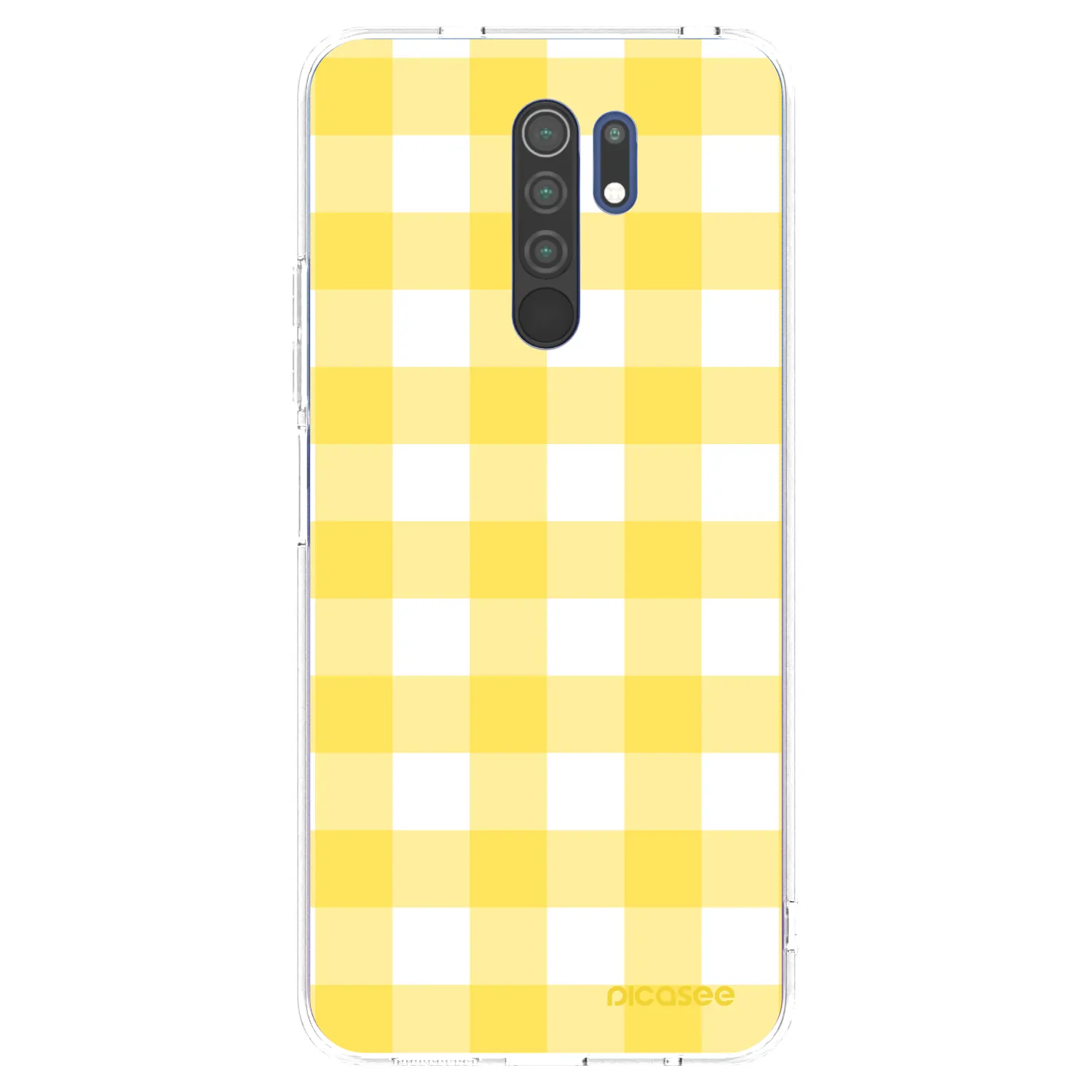 Picasee átlátszó szilikon tok az alábbi mobiltelefonokra Xiaomi Redmi 9 - Gride lemon