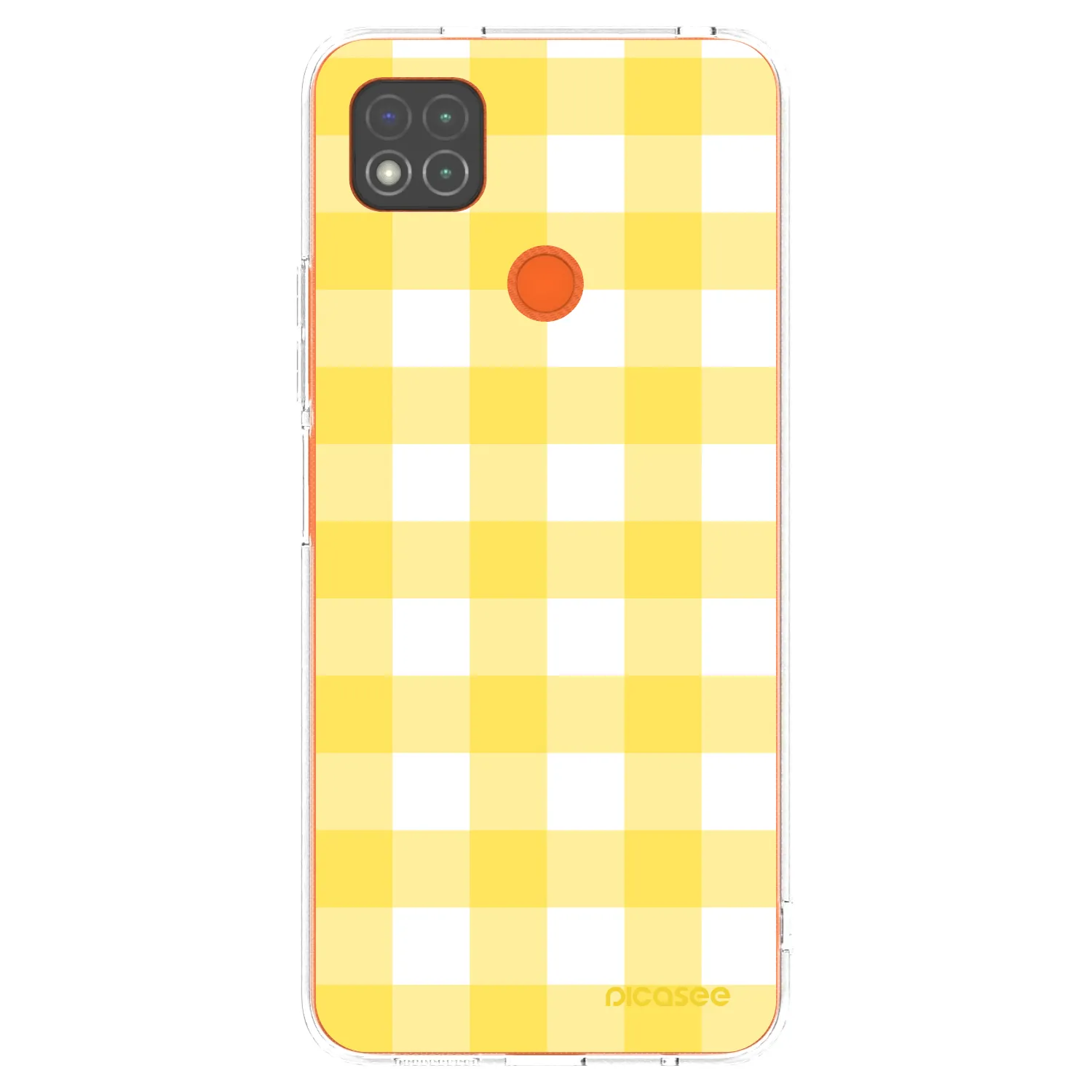 Picasee átlátszó szilikon tok az alábbi mobiltelefonokra Xiaomi Redmi 9C - Gride lemon