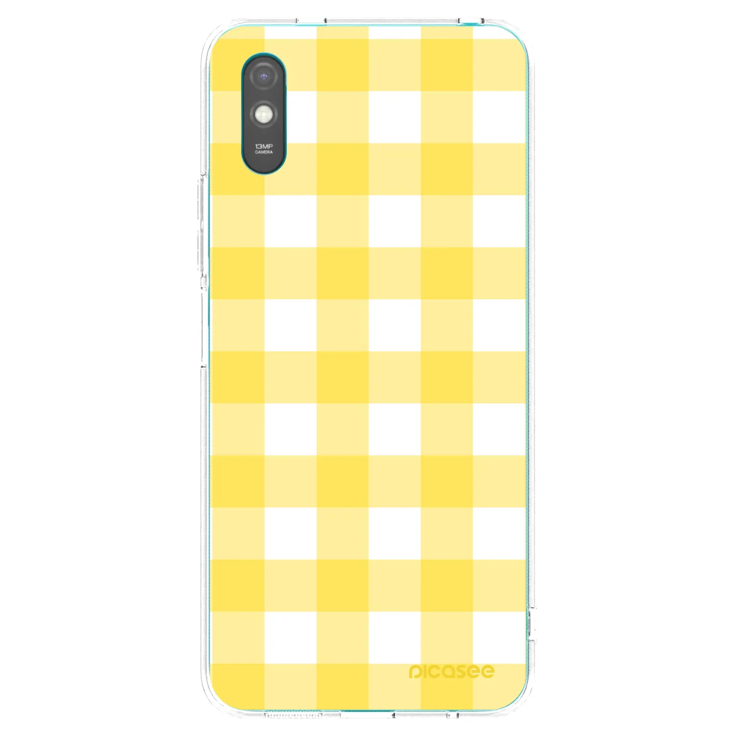 Picasee átlátszó szilikon tok az alábbi mobiltelefonokra Xiaomi Redmi 9A - Gride lemon