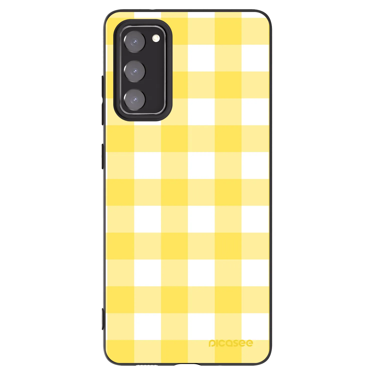 Picasee fekete szilikon tok az alábbi mobiltelefonokra Samsung Galaxy S20 FE - Gride lemon