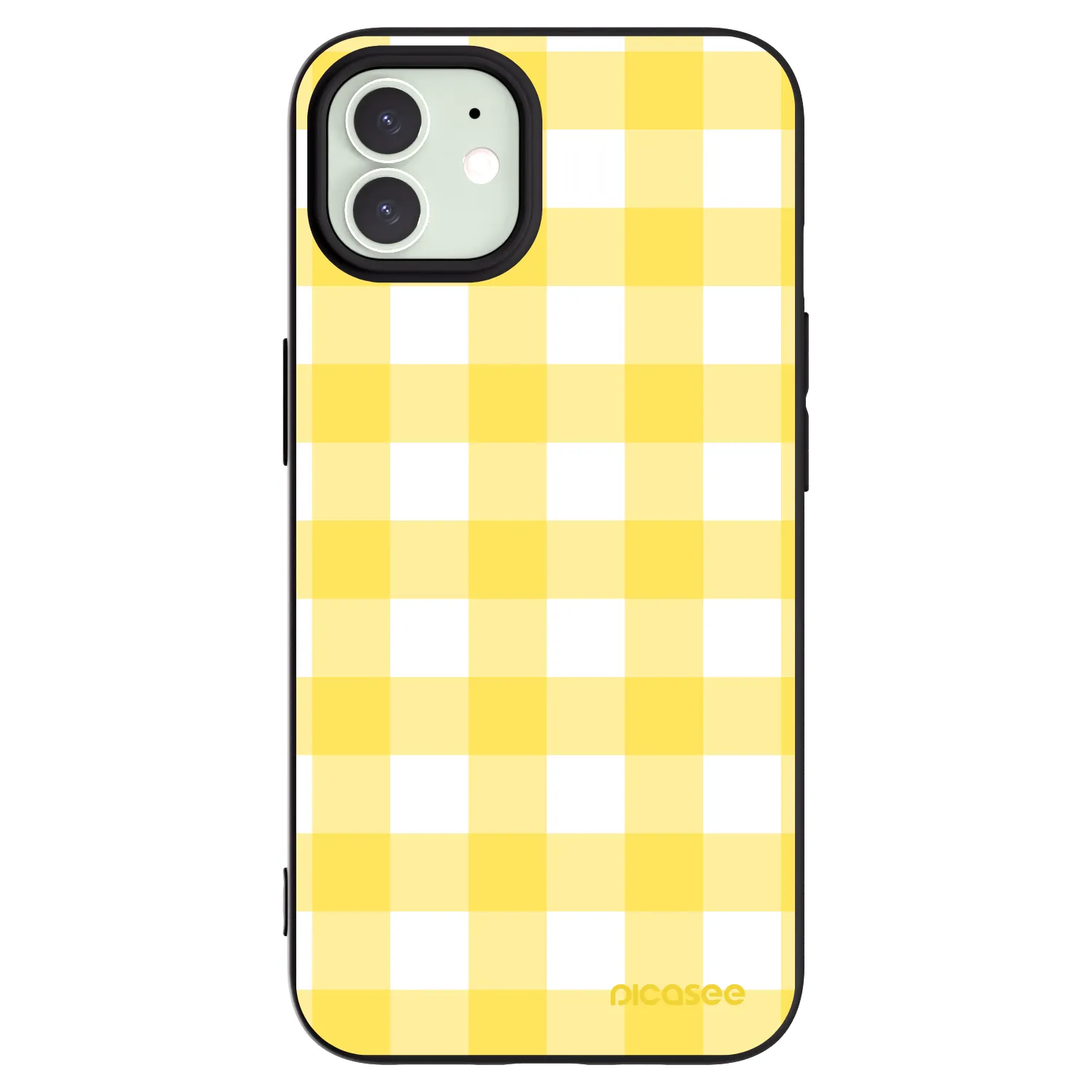 Picasee fekete szilikon tok az alábbi mobiltelefonokra Apple iPhone 12 Pro - Gride lemon