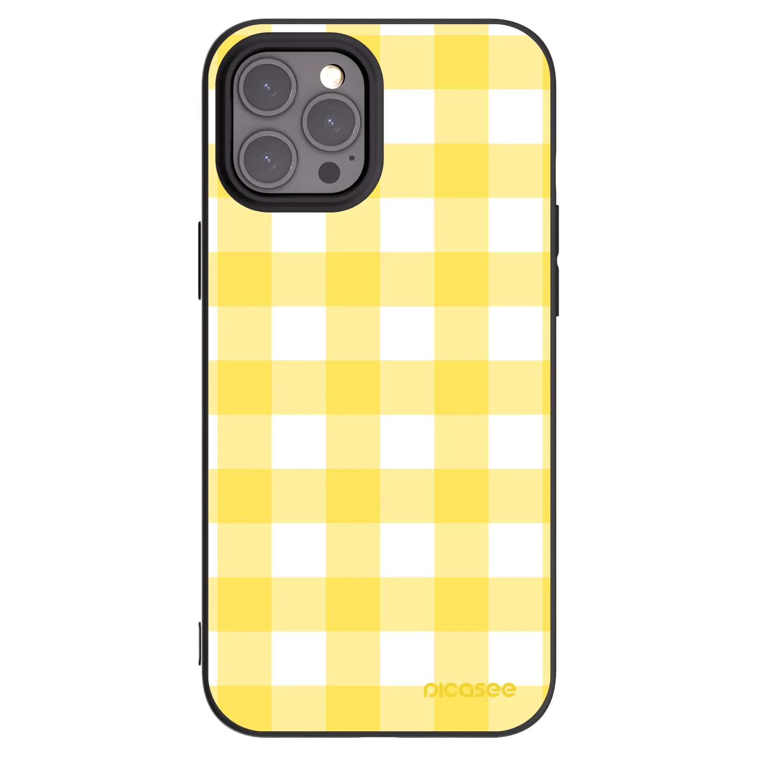Picasee fekete szilikon tok az alábbi mobiltelefonokra Apple iPhone 12 Pro Max - Gride lemon