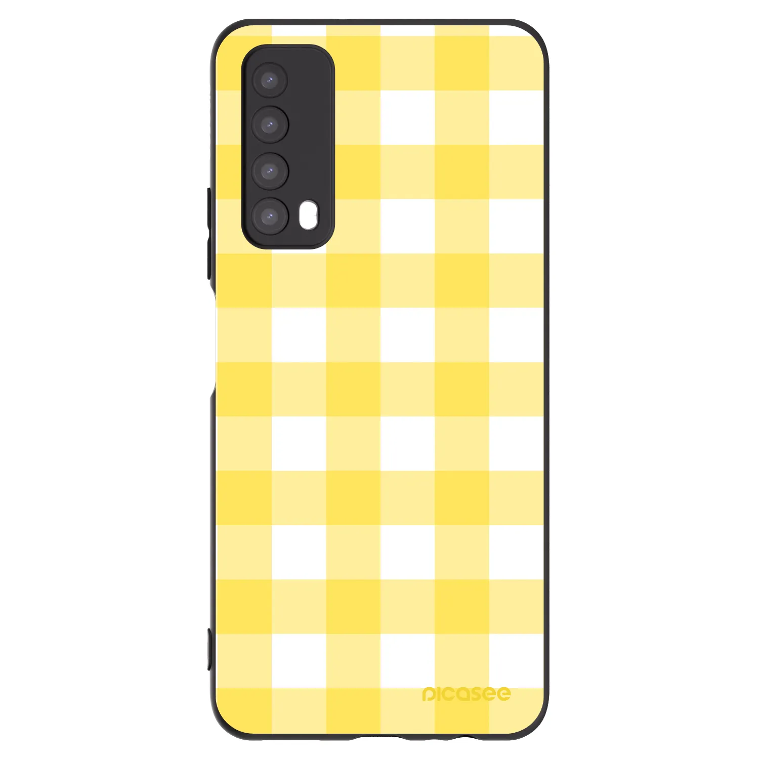 Picasee fekete szilikon tok az alábbi mobiltelefonokra Huawei P Smart 2021 - Gride lemon