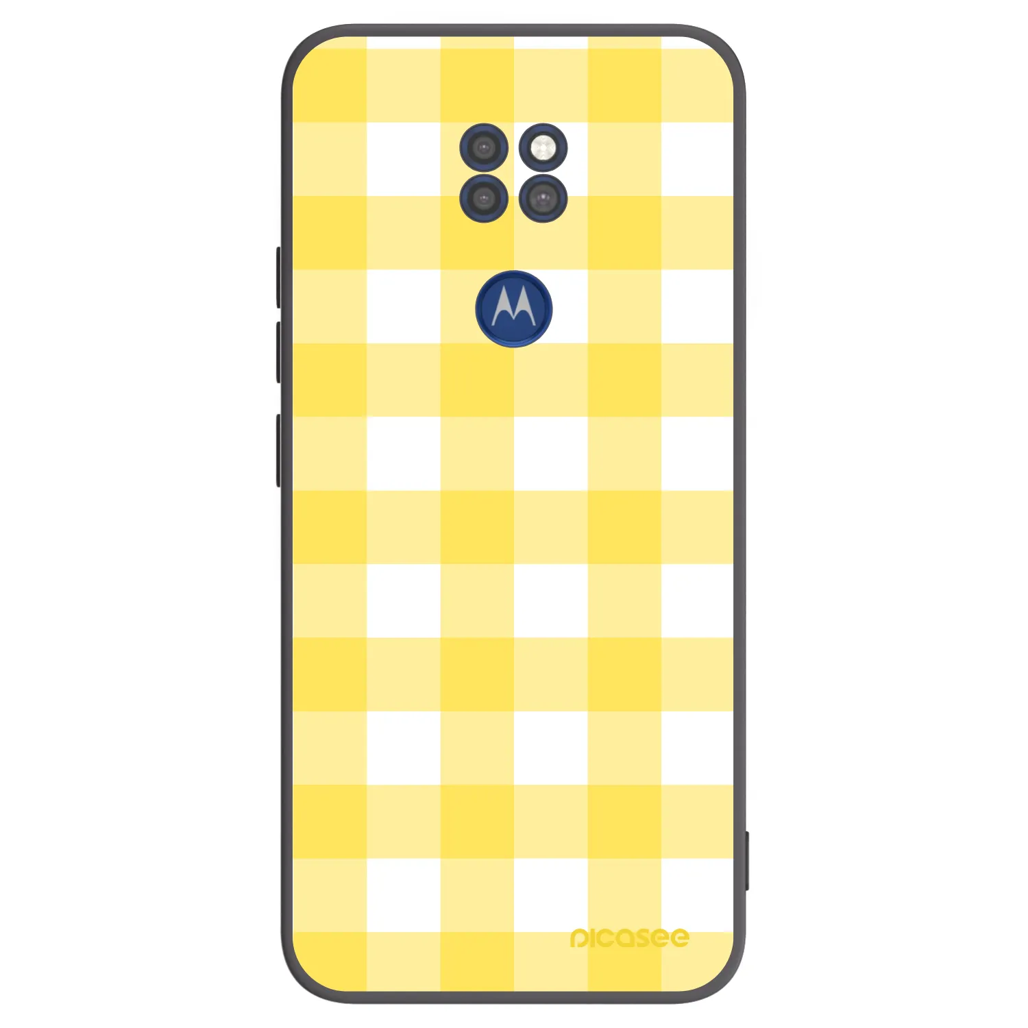 Picasee fekete szilikon tok az alábbi mobiltelefonokra Motorola Moto G9 Play - Gride lemon