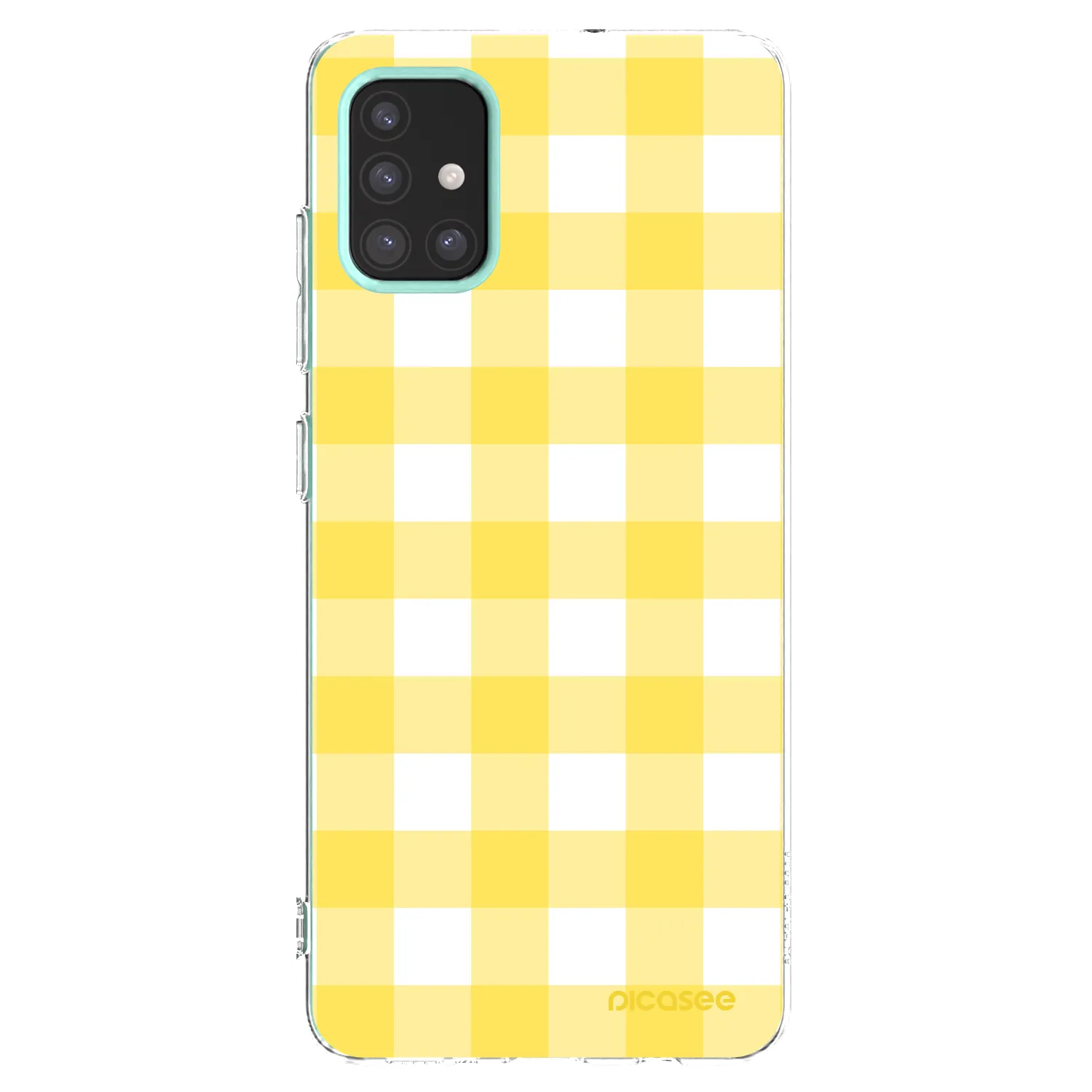 Picasee átlátszó szilikon tok az alábbi mobiltelefonokra Samsung Galaxy M31s - Gride lemon