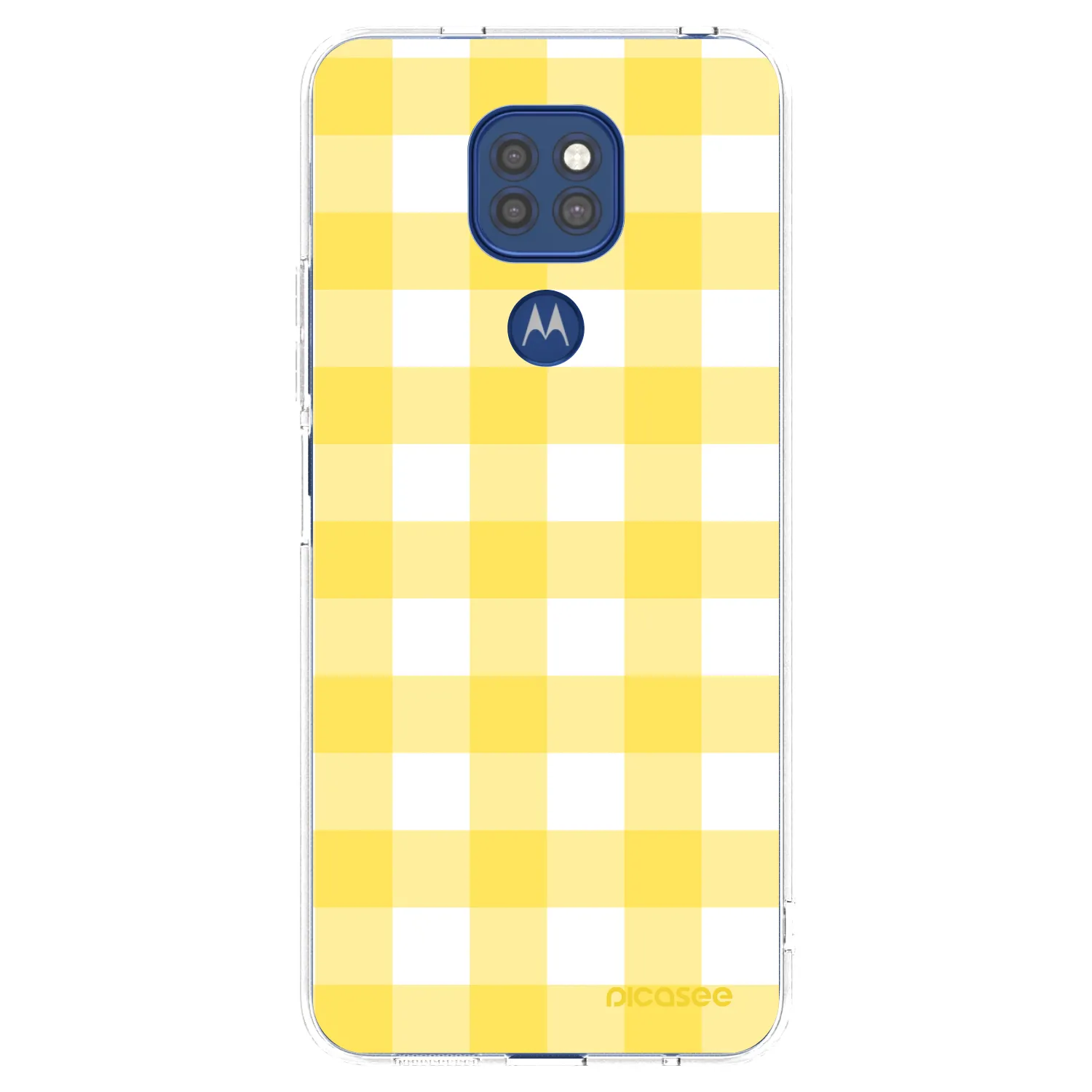 Picasee átlátszó szilikon tok az alábbi mobiltelefonokra Motorola Moto G9 Play - Gride lemon