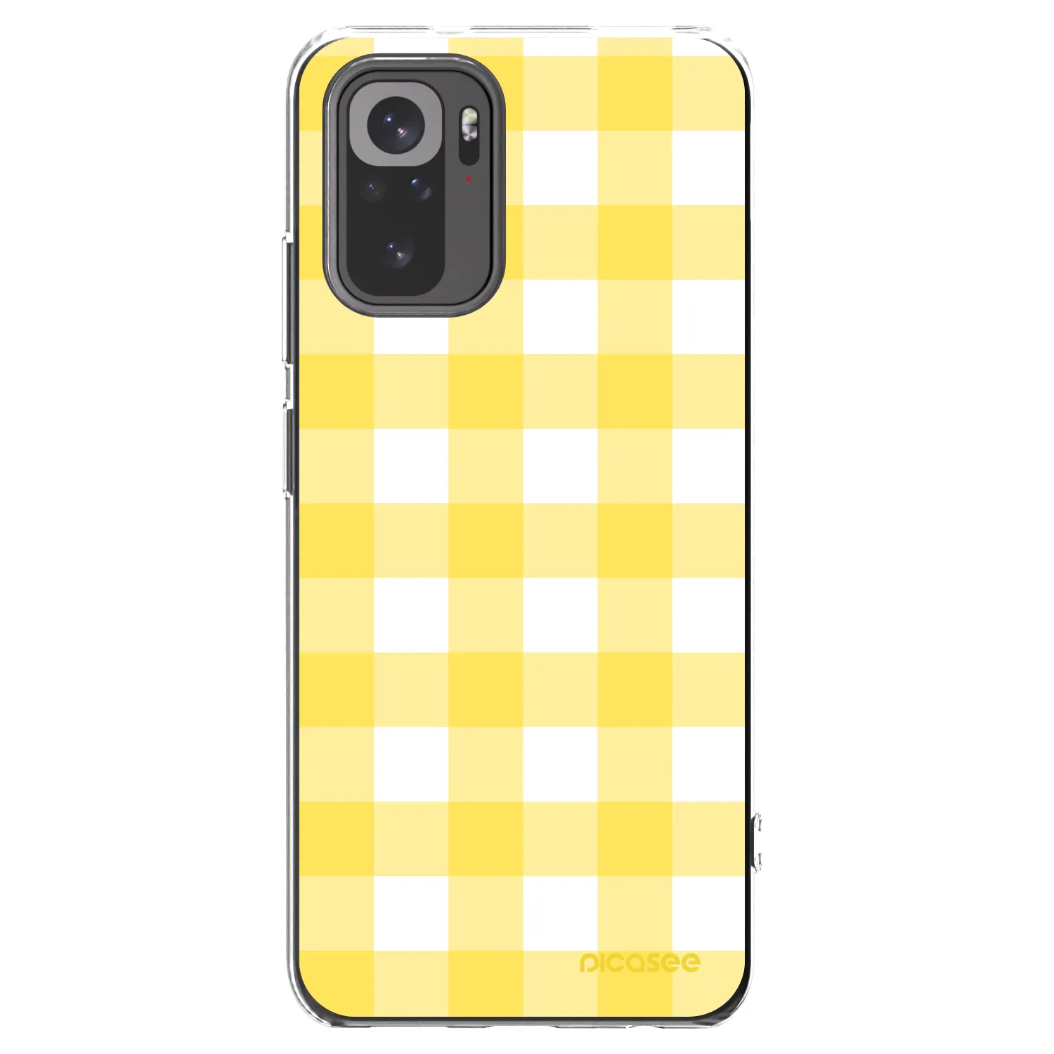 Picasee átlátszó szilikon tok az alábbi mobiltelefonokra Xiaomi Redmi Note 10 - Gride lemon