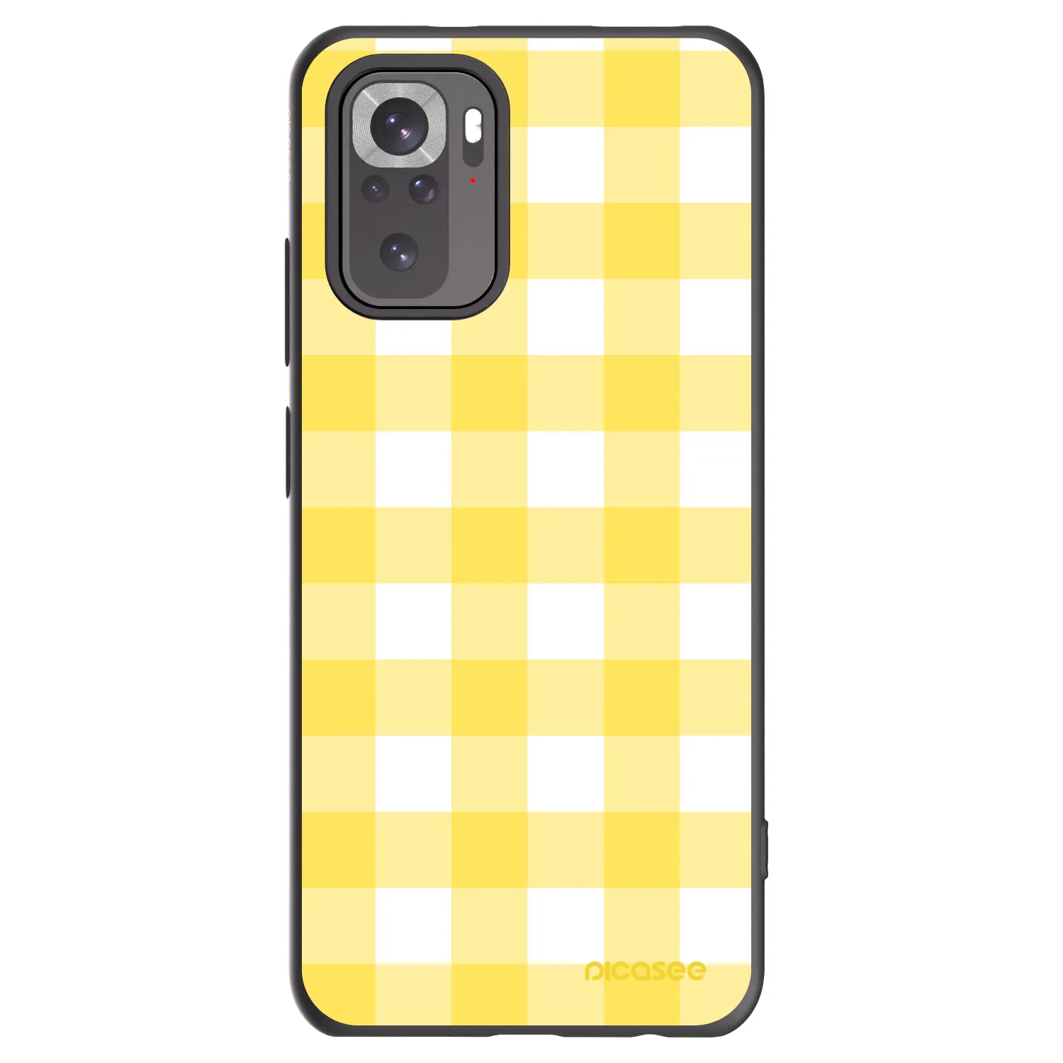 Picasee fekete szilikon tok az alábbi mobiltelefonokra Xiaomi Redmi Note 10 - Gride lemon