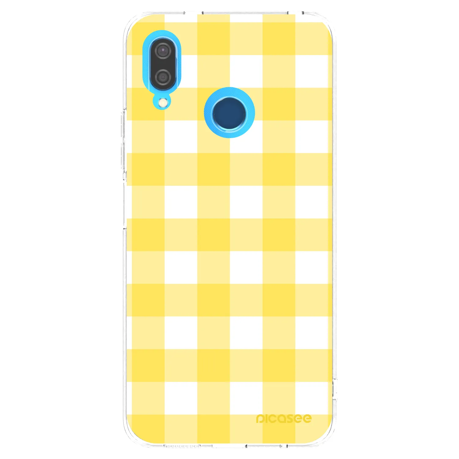 Picasee átlátszó szilikon tok az alábbi mobiltelefonokra Huawei P20 Lite - Gride lemon
