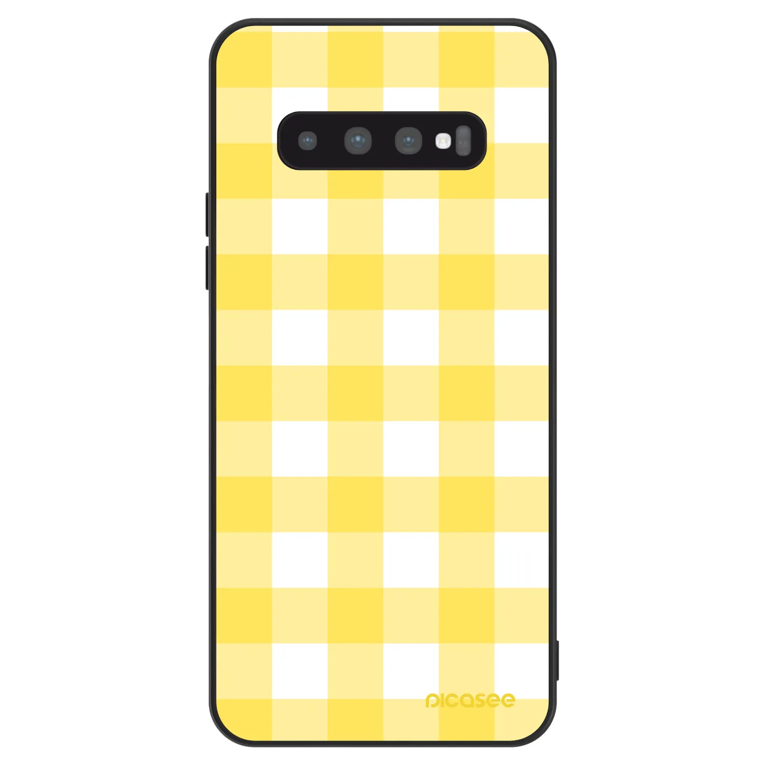 Picasee ULTIMATE CASE Samsung Galaxy S10 G973 - készülékre - Gride lemon