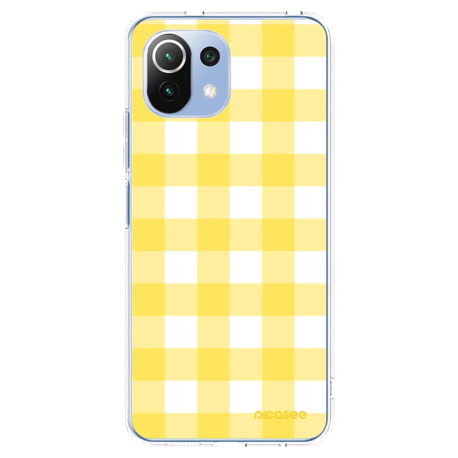 Picasee átlátszó szilikon tok az alábbi mobiltelefonokra Xiaomi Mi 11 Lite - Gride lemon