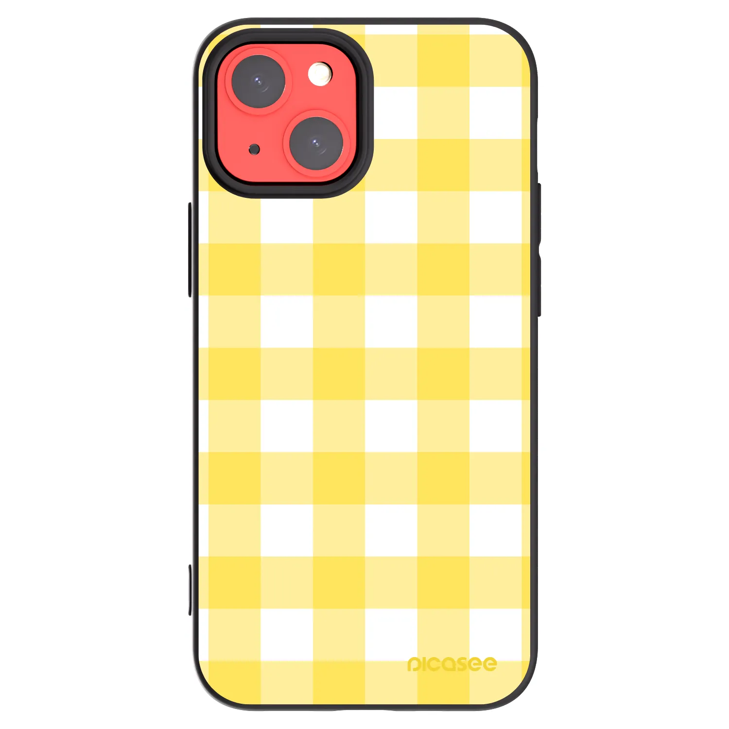 Picasee fekete szilikon tok az alábbi mobiltelefonokra Apple iPhone 13 mini - Gride lemon