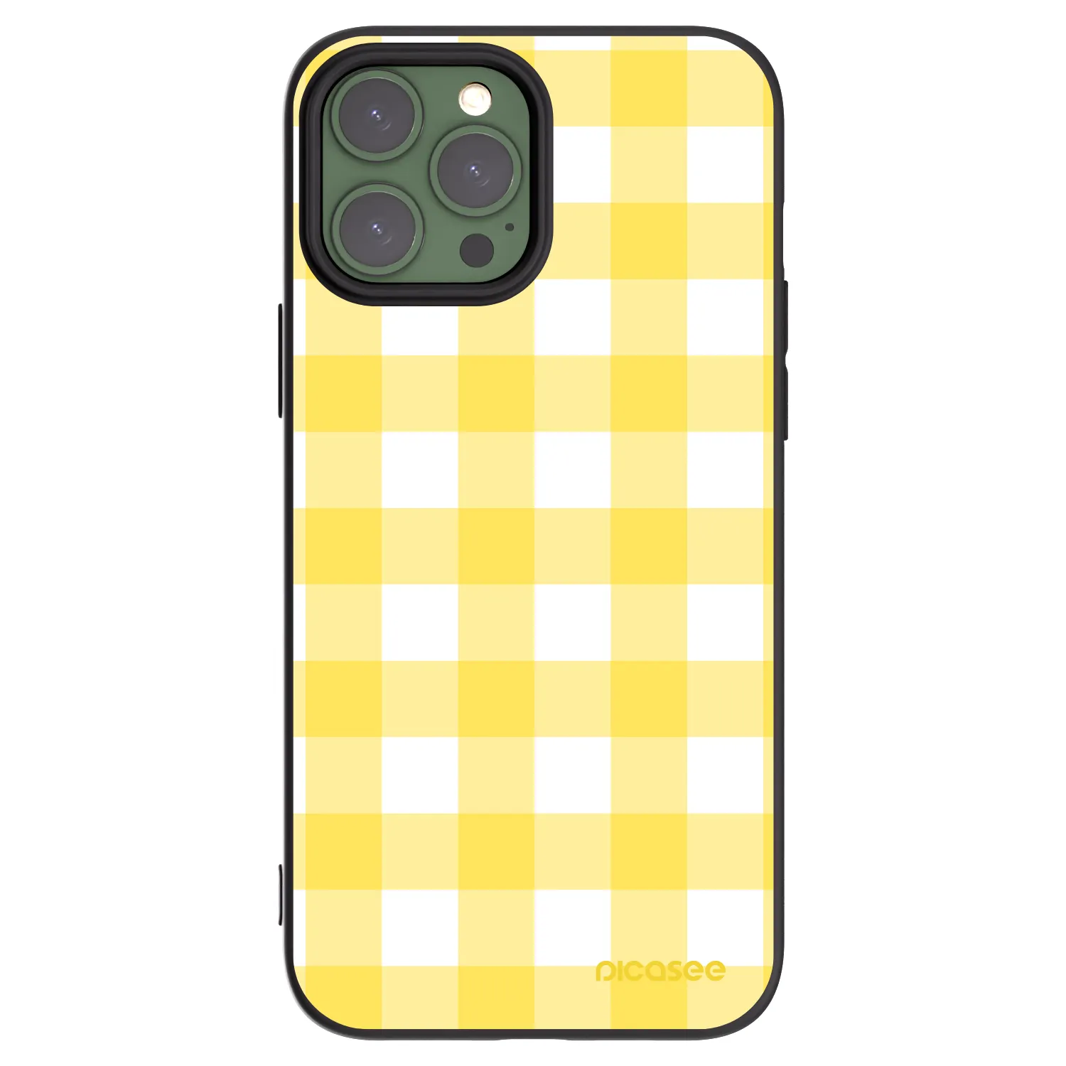 Picasee fekete szilikon tok az alábbi mobiltelefonokra Apple iPhone 13 Pro Max - Gride lemon