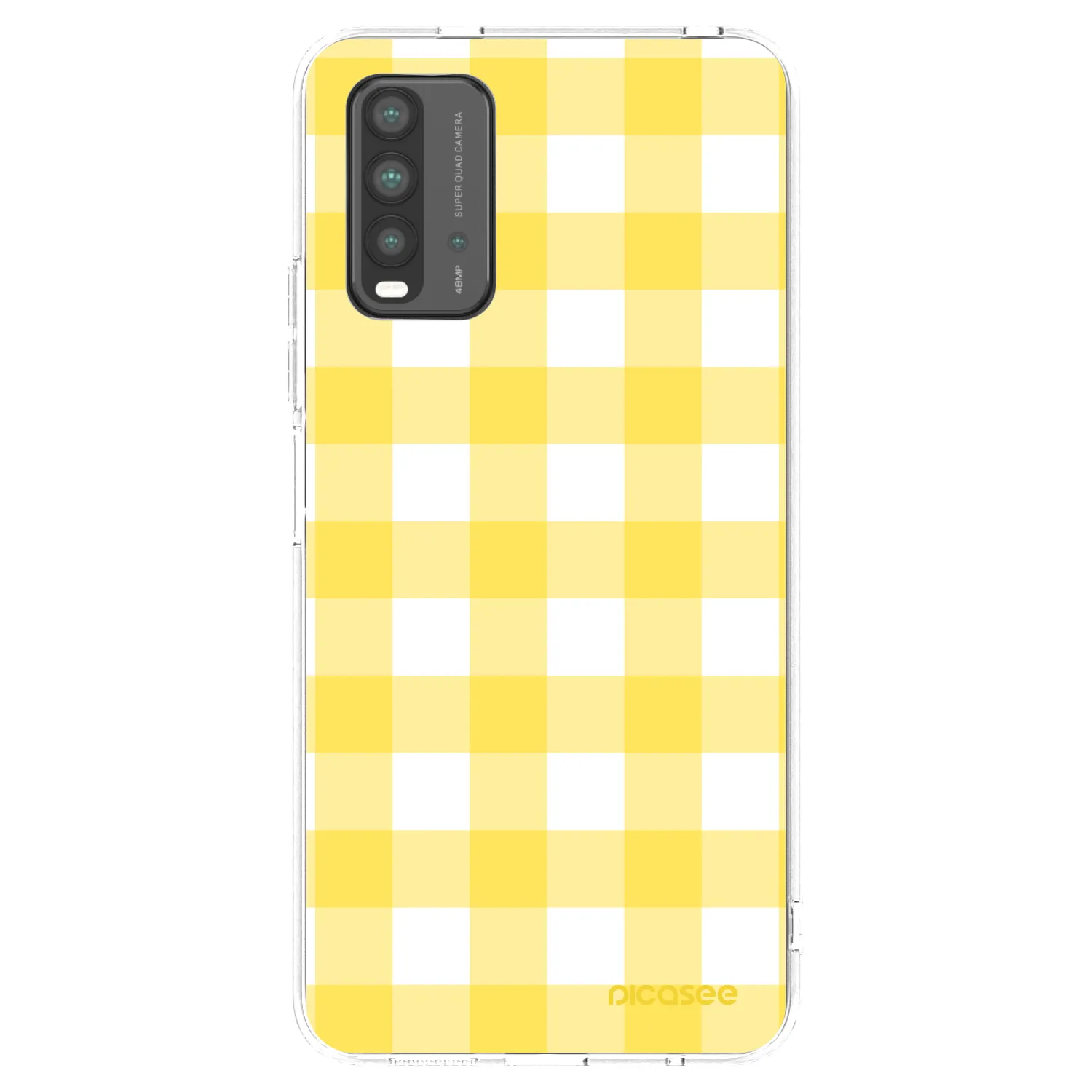 Picasee átlátszó szilikon tok az alábbi mobiltelefonokra Xiaomi Redmi 9T - Gride lemon