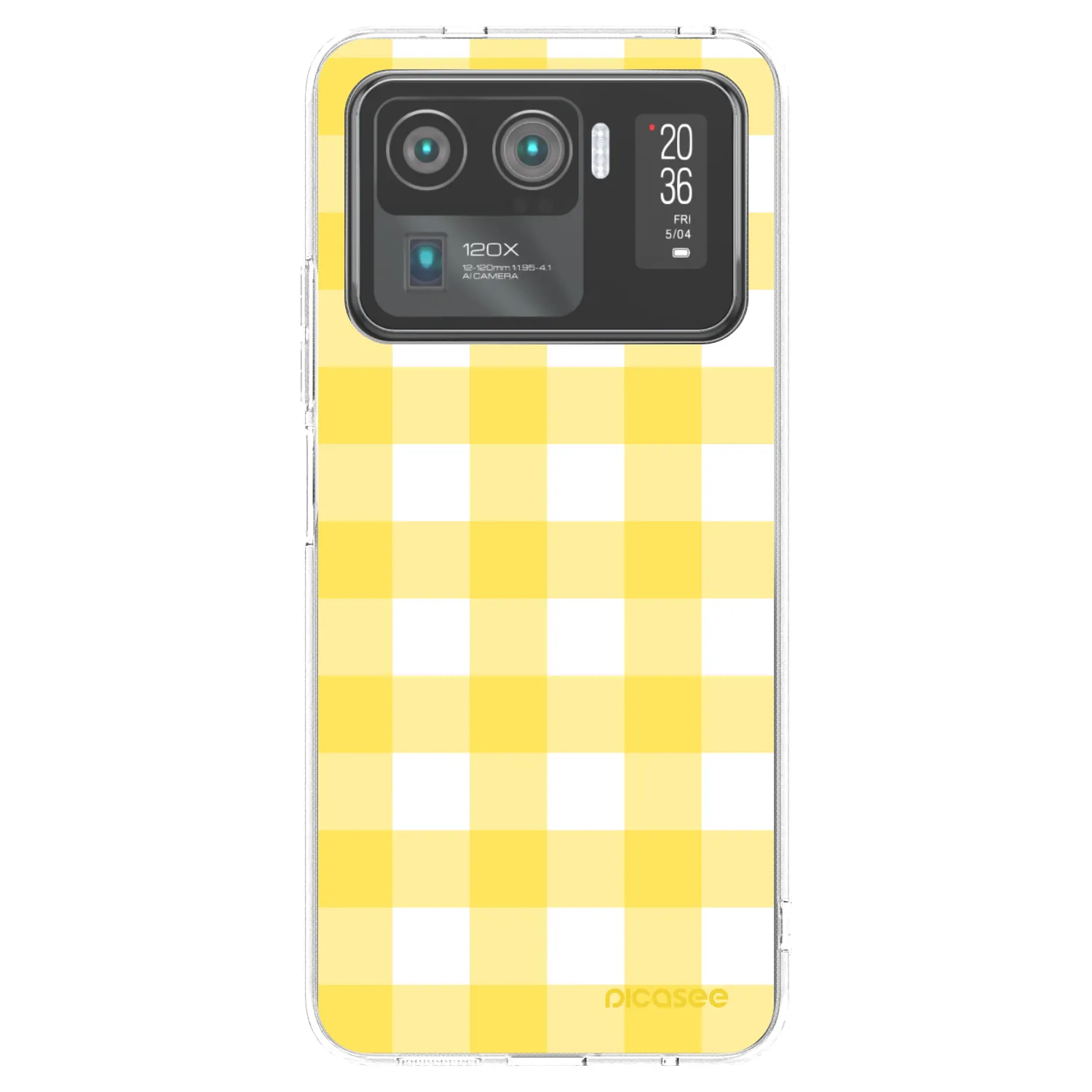 Picasee átlátszó szilikon tok az alábbi mobiltelefonokra Xiaomi Mi 11 Ultra - Gride lemon